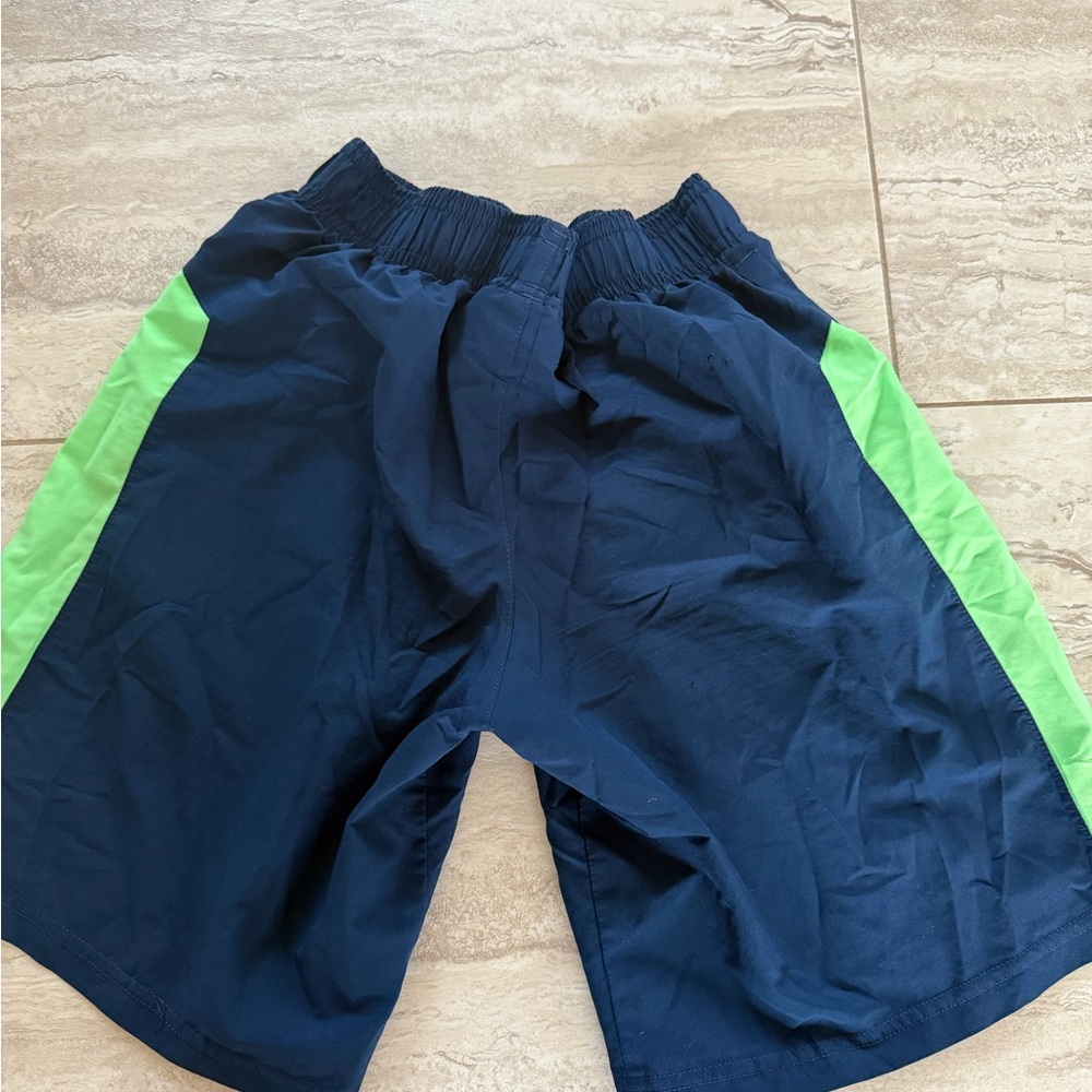 Under Armour Kids Navy and Green Shorts
